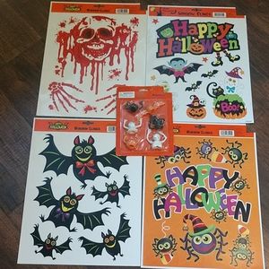 Happy Halloween Window Clings & Puppets